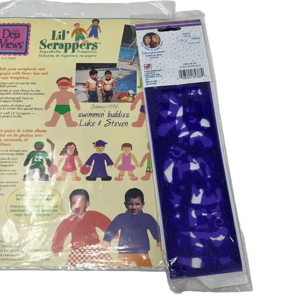 Memories Forever Scrapbooking‎ Template Paper Dolls Kids Clothes Hair NIP